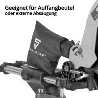 B-Ware: STAHLWERK cross-cut saw CPM-254 ST pull saw | mitre saw | circular saw with 2,100 W power, infinitely variable 45&deg; tilting on both sides with switchable laser including 254 mm precision saw blade