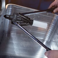 STAHLWERK nittesortiment 1000 dele | blindnitsæt i praktisk plastkasse | aluminiumsnitter i 4 forskellige størrelser | popnitter til brug med nittetang