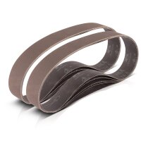 STAHLWERK Slibeb&aring;nd s&aelig;t med 10 stk. med korn P80 40 x 760 mm Universal slibepapir | stofslibeb&aring;nd | slibemiddel til r&oslash;rb&aring;ndslibere, b&aring;ndslibere og slibemaskiner