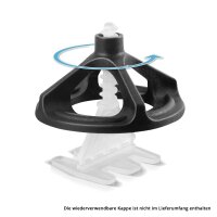 STAHLWERK 2 x Fliesen-Nivellier-System | 200-teilig Zuglasche mit Gewinde für professionelle Fliesenverlegung | Verlegehilfe | Professionelles Nivelliersystem