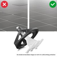 STAHLWERK 2 x Fliesen-Nivellier-System | 200-teilig Zuglasche mit Gewinde für professionelle Fliesenverlegung | Verlegehilfe | Professionelles Nivelliersystem