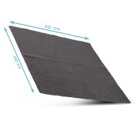 STAHLWERK Microvezeldoek set van 20 40 x 40 cm 300 g/m² droogdoek | poetsdoek | poetsdoek | poetsdoek | wasdoek | microvezeldoek | zwart