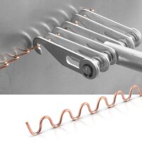 STAHLWERK Wellendraht / Welldraht 50er Set, Smart Repair Zubeh&ouml;r f&uuml;r Ausbeulspotter / Dellenlifter / Punktschwei&szlig;ger&auml;t / Ausbeulwerkzeug zur professionellen Reparatur von Kfz Karosserien