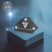 STAHLWERK 3x upps&auml;ttning med 4 magnetiska svetsf&auml;sten 4 kg | 9 lbs praktisk svetsmagnet | magnetf&auml;ste | svetsl&auml;gesst&auml;llare med stark vidh&auml;ftningskraft