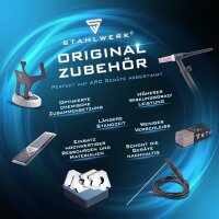 STAHLWERK 2x tycové elektrody AWS E6013RR s tlustým rutilovým povlakem 3,2 x 350 mm, svarovací proud 90-130 A, vysoká chemická cistota, 2 kg MMA ARC. Svarovací technika STAHLWERK nabízí vysoce