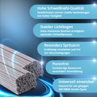 STAHLWERK 2 x Stabelektroden AWS E6013RR dick rutilumhüllt 2 mm x 300 mm, Schweißstrom 50-70 A, hohe chemische Reinheit, 2 kg MMA ARC.