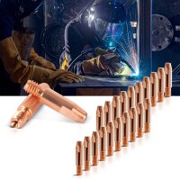 STAHLWERK 2 x puntas de contacto AK25 MB25 Puntas de contacto M6x28 1,0 mm MIG MAG