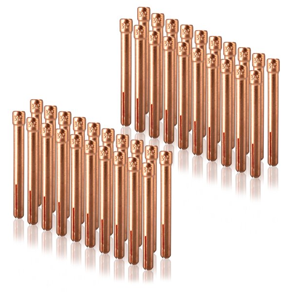 STAHLWERK Clamping sleeves 3.2 mm WP SR Binzel 17 18 26 in a set of 40.  welding equipment offers high-quality welding accessories for TIG welding work in a set at a special price. The