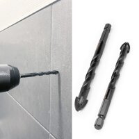 STAHLWERK Lasiporanterät | kaakeliporanterät | keraamiset poranterät sarja 10 kpl 4 | 5 | 6 | 8 | 10 mm 1/4 tuuman kuusikulmaisella hylsyllä reikien poraamiseen lasiin, kaakeleihin, keramiikkaan,