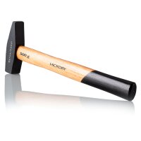 STAHLWERK 3 x High-quality hammer/locksmiths hammer 500g with robust forged steel head. Well-balanced weight, ergonomic handle made of heavy-duty, break-resistant and durable hickory wood
