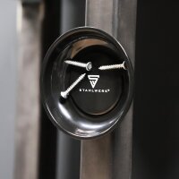 STAHLWERK Magnetic tray 4 inch made of plastic with strong magnetic base for storing screws, tools and small parts with rubberized base, set of 8. Versatile use, for example in workshops, in the DIY