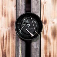 STAHLWERK Magnetic tray 4 inch made of plastic with strong magnetic base for storing screws, tools and small parts with rubberized base, set of 8. Versatile use, for example in workshops, in the DIY