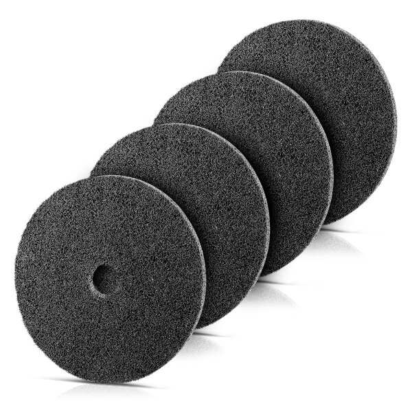 STAHLWERK Disque abrasif Vlies/Nylon en set de 4 pour un ponçage précis