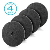 STAHLWERK Disque abrasif Vlies/Nylon en set de 4 pour un pon&ccedil;age pr&eacute;cis