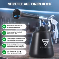 STAHLWERK 2x RP-90 ST Compressed Air Cleaning Gun with whirl Effect | Effective Compressed Air Cleaner | Interior Cleaner | Wash Gun | Automotive Blow-Off Gun for Efficient Surface Cleaning