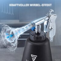 STAHLWERK 2x RP-90 ST Compressed Air Cleaning Gun with whirl Effect | Effective Compressed Air Cleaner | Interior Cleaner | Wash Gun | Automotive Blow-Off Gun for Efficient Surface Cleaning