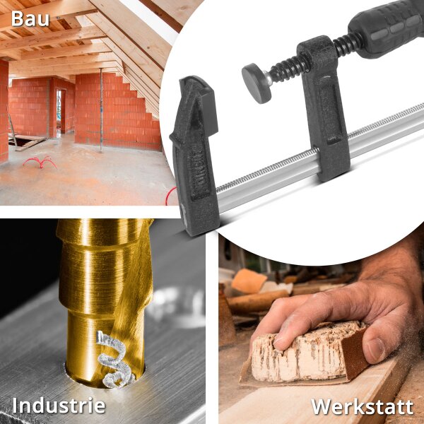 STAHLWERK 3 X Morsetto A Leva 80x100 Mm Morsetto A Morsetto 100 Kg Forza Di Compressione Morsetto A Sgancio Rapido 86358989