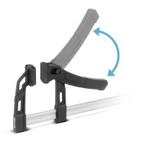 STAHLWERK spakklämma 80x250 mm | kraftfull klämma med 100 kg tryckkraft | snabbspännare för exakt fixering av arbetsstycken | stabil klämma med klämbredd 250 mm, klämdjup 80 mm