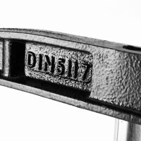 STAHLWERK 3 x skruvklämma 80x500 mm | kraftig klämma av stål och plast | F-klämma för fixering av arbetsstycken | stabil klämma med klämbredd 500 mm, klämdjup 80 mm