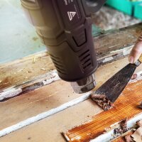 STAHLWERK HP-2000 PRO 2.000 watt varmepistol og varmluftspistol op til 600 grader med LED-display og digital styring | Varmluftspistol til svejsning, lodning, krympning