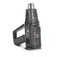 STAHLWERK HP-2000 PRO 2.000 watt varmepistol og varmluftspistol op til 600 grader med LED-display og digital styring | Varmluftspistol til svejsning, lodning, krympning
