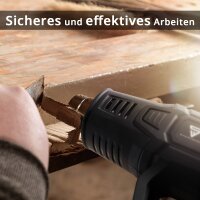 STAHLWERK HP-2001 PRO 2.000 watt varmepistol og varmluftspistol op til 600 grader med LCD-display og digital styring | Varmluftspistol til svejsning, lodning, krympning