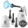 STAHLWERK RP-90 ST compressed air cleaning gun with accessory set | Compressed air cleaner with whirl effect | Interior cleaner | Wash gun | Car blow-out gun for cleaning dirty surfaces