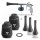 STAHLWERK RP-90 ST compressed air cleaning gun with accessory set | Compressed air cleaner with whirl effect | Interior cleaner | Wash gun | Car blow-out gun for cleaning dirty surfaces