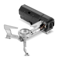 STAHLWERK Kokoontaitettava retkikeitin | kokoontaitettava kaasukeitin | kompakti ulkokeitin butaanikaasupulloille