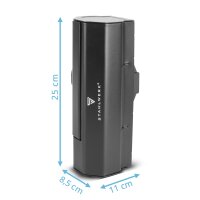 STAHLWERK Kokoontaitettava retkikeitin | kokoontaitettava kaasukeitin | kompakti ulkokeitin butaanikaasupulloille