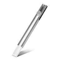 STAHLWERK Set med 12 st svetskritor, krithållare platt och rund av aluminium, täljstenspennor för påfyllning med 10 st täljstenskritor för märkning på stål, rostfritt stål, aluminium