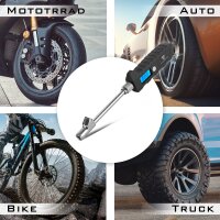 STAHLWERK manometro digitale per pneumatici | manometro aria con display LCD | manometro 3-250 PSI | manometro pneumatici per auto SUV auto moto