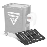 STAHLWERK 9-delt topnøglesæt med T-greb og skumindsats til værkstedsvogn | Højkvalitetsværktøj i indsats til værktøjsvogn | Høj vridningsbelastning | Alle standardstørrelser