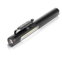 STAHLWERK LED work light - Powerful flashlight with COB flashlight | Workshop lamp with magnetic holder | USB-C connection | 600 mAh battery | Quick-charging | Universally applicable LED lamp