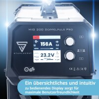 B-Ware: Schwei&szlig;ger&auml;t MIG MAG 200 Doppelpuls Pro vollsynergisches 200 Ampere