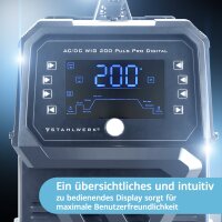 B-Ware: Schutzgas Schweißgerät AC/DC WIG 200 Puls Pro Digital Spot 200 A