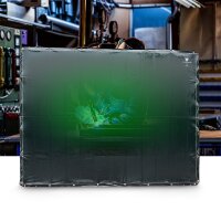 Ochranný svářečský závěs STAHLWERK 240 x 180 cm | Svářečský závěs z vinylového plastu odolného proti UV záření | Extra tmavý | DIN EN ISO 25980 | Účinná ochrana při svařování, řezání a broušení