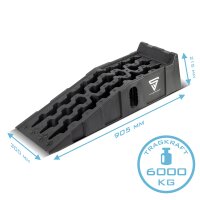 B-Ware: Stufenkeil GT-15 ST 2er Set mit 6 t Tragkraft Auffahrkeil Unterlegkeil