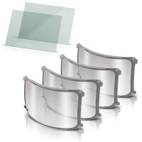 STAHLWERK Schweißhelm Vorsatzscheiben 6er Set | Ersatzgläser innen und außen | Schweißschutzglas | Visierglas | Schutzglas nach EN ISO 16321 | Ersatzscheiben für den Vollautomatik Schweißhelm BOOSTER