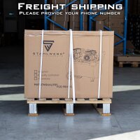 STAHLWERK Kompressor ST-510 Pro Fuldt udstyret | 10 bar | 4,34 hk | 3,2 kW | 420 l/min | 50 liters tank | Oliefri, støjsvag kompressor | Børsteløs motor | 5 meter slange | Dækpumpe | 3-vejs fordeler