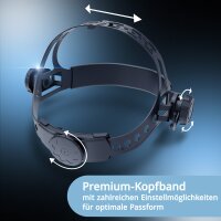 STAHLWERK Automatik-Schweißhelm ROOKIE | Robuster Schweißerhelm | Schweißschild | Schweißmaske | Verdunkelungsfilter zur automatischen Abdunkelung DIN 3 / 11 | Optische Klasse 1/1/1/2