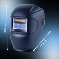 STAHLWERK Automatik-Schweißhelm ROOKIE | Robuster Schweißerhelm | Schweißschild | Schweißmaske | Verdunkelungsfilter zur automatischen Abdunkelung DIN 3 / 11 | Optische Klasse 1/1/1/2