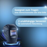 STAHLWERK Automatik-Schweißhelm ROOKIE | Robuster Schweißerhelm | Schweißschild | Schweißmaske | Verdunkelungsfilter zur automatischen Abdunkelung DIN 3 / 11 | Optische Klasse 1/1/1/2
