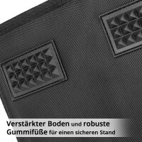 STAHLWERK Werkzeugtasche mit 14 Außentaschen | 2 Innenfächer | Robuste Elektriker-Tasche | Tragbare Montagetasche mit verstärktem Rahmen | Aluminium-Tragegriff und Gurt | Strapazierfähiges Polyester