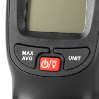 STAHLWERK Anemometer | Kompakter Luftgeschwindigkeitsmesser 30 m/s | Windmessgerät | Luftstrommesser | Präzise Messung von Windgeschwindigkeitsdaten | Digitales Lufttemperaturmessgerät mit LCD-Display