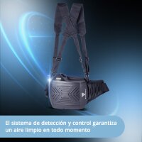 STAHLWERK Máscara de soldadura automática 3 en 1 BOOSTER AIR | Máscara de soldadura con suministro de aire fresco | Sistema PAPR | Reproducción fiel del color | Memoria de trabajo | Oscurecimiento DIN