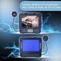 STAHLWERK Casque de soudage automatique 3 en 1 BOOSTER AIR | Casque de soudage avec apport dair frais | Système PAPR | Rendu des couleurs True-Colour | Mémoire des tâches | Obscurcissement DIN 4 à