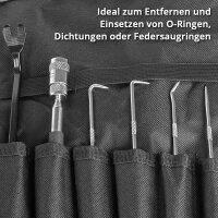 STAHLWERK 12-osainen koukkutyökalusarja | Koukkusarja | Neulakoukku | Tiivistyskoukku | Tiivistyskoukku | Ajoneuvopoimusarja | Tarkkuuskoukku | Magneettiteleskooppi | O-rengastyökalu tiivisteiden irrottamiseen ja asettamiseen