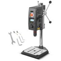 STAHLWERK MBD-800 ST penkkiporakone paikoituslaserilla | 800 W pylväsporakone | 200 - 2 500 rpm | pikaporajännitin 1,5 - 13 mm | pylväsporakone, jossa on 90 mm:n porausisku | digitaalinen näyttö | digitaalinen näyttö