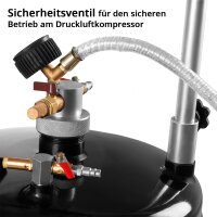 STAHLWERK Odsávačka oleje OD-70 ST s objemem 70 litrů | Mobilní sběrač oleje a vozík na odpadní olej | Vozík na sběr oleje s odlučovačem oleje | Odlučovač oleje pro sběr odpadního oleje